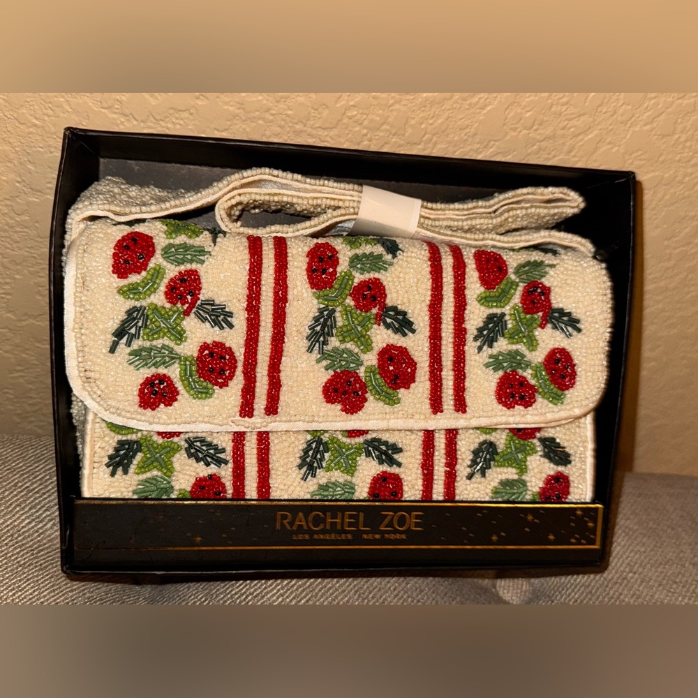 Rachel Zoe Holly Berry beaded bag